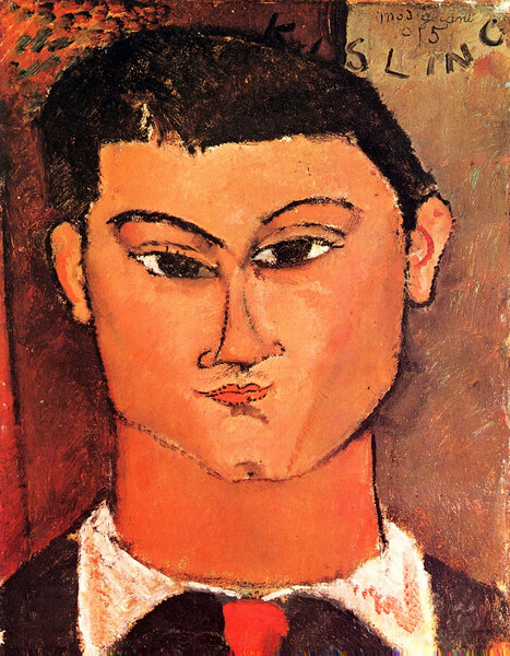 Modigliani - Portrait of Moise Kisling -4- by Modigliani